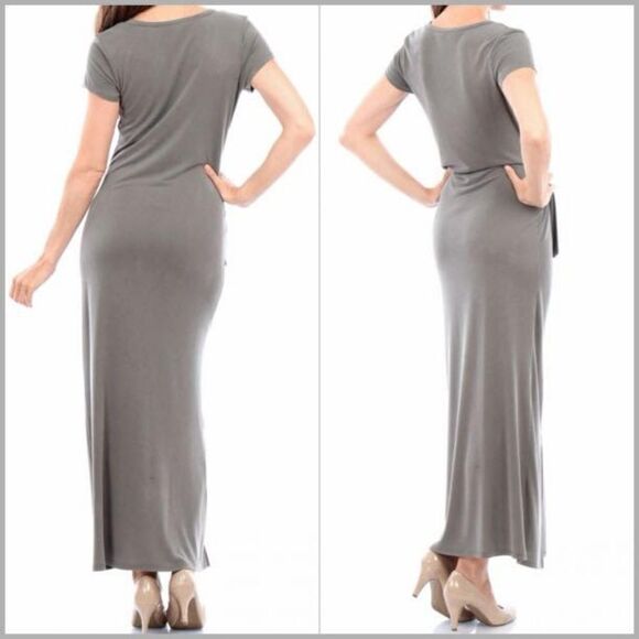 Modal Side Knot Maxi Dress - Picture 3 of 4